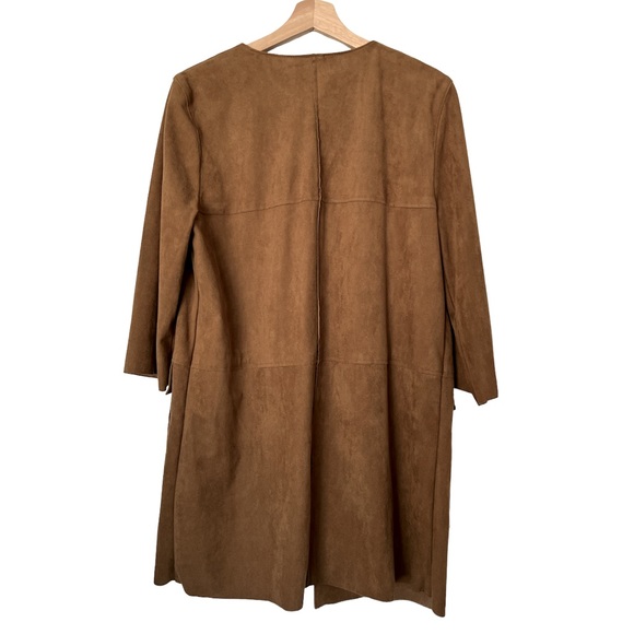 H&M Open Front Jacket W Patch Pockets Unlined - Picture 2 of 6